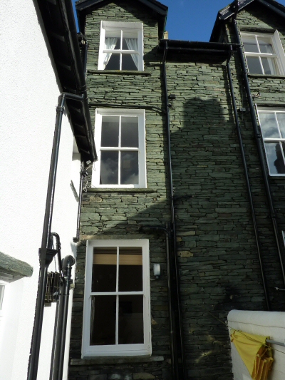 Back of cottage